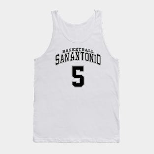 San Antonio Basketball - Player Number 5 Tank Top